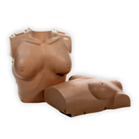 Prestan Vrouwelijk huid torso 2-pack (Donker) 